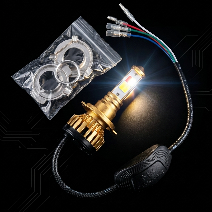 M4 LED Headlight Bulb for Bikes – High Brightness China Imported Motorcycle Headlight Lamp