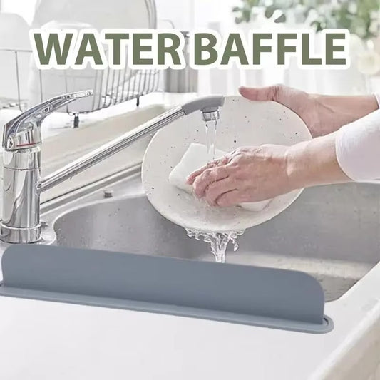 Reusable Silicone Sink Splash Guard – Waterproof Kitchen & Bathroom Sink Protector