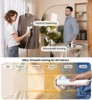 2-in-1 Aspirating Garment Steamer