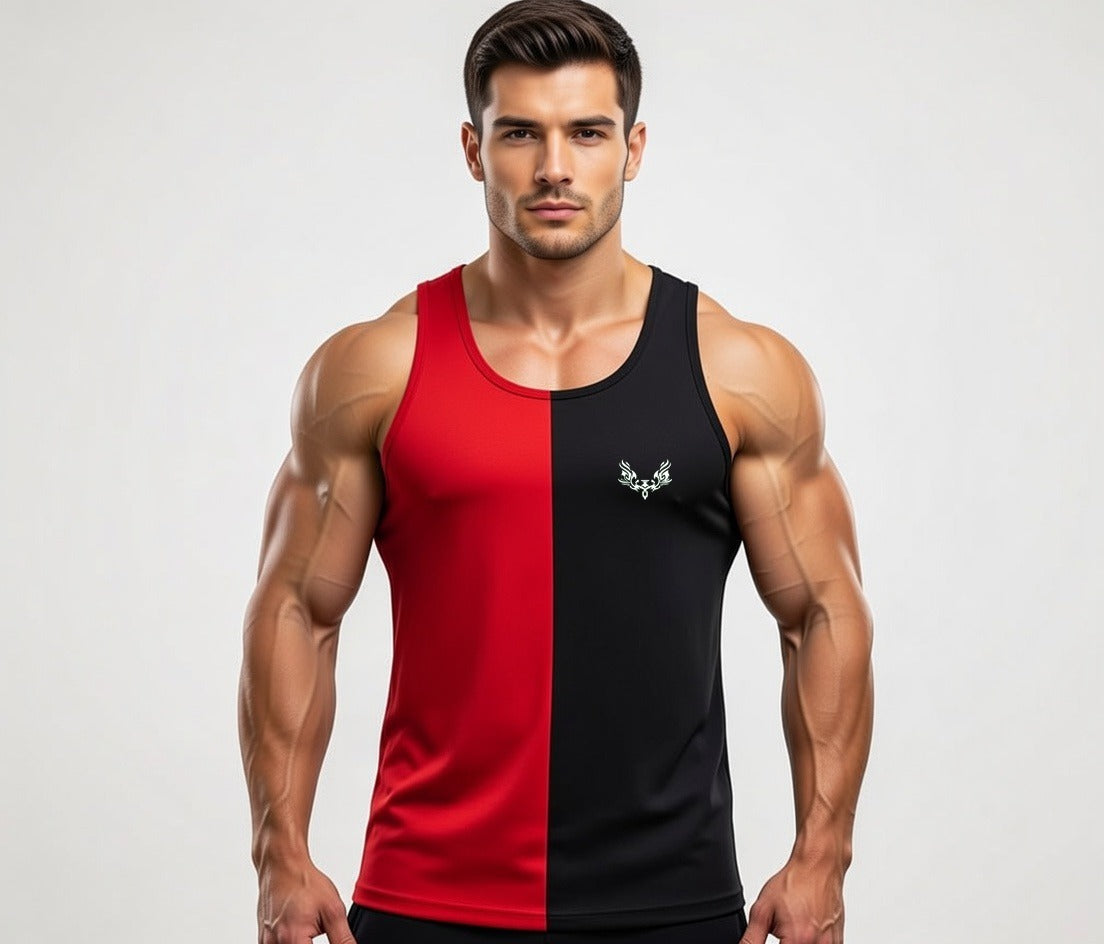 Pack of 2 Printed Top Tank Sando for Men and Boys | Stylish Panel Gym & Summer Wear L