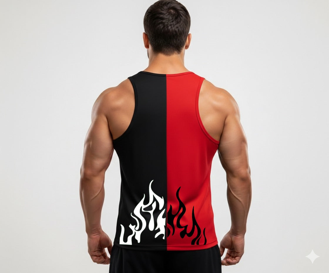 Pack of 2 Printed Top Tank Sando for Men and Boys | Stylish Panel Gym & Summer Wear L