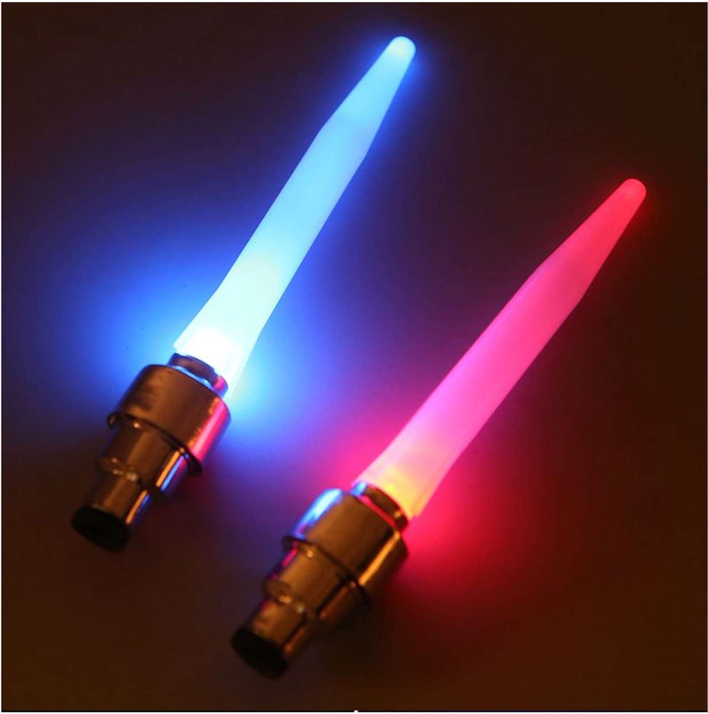 Motion Activated Glow Bike Flashlight – Multicolor LED Tire Valve Cap Wheel Light for Bicycle, Car & Motorcycle | Pack of 2
