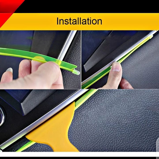 Car Dashboard Neon Red EL Wire Light 3 Meter – Flexible Ambient Interior Decorative Light Strip