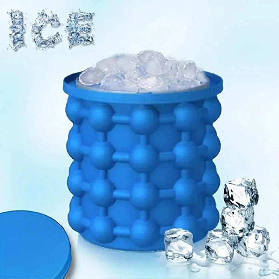 Silicon Ice Jenie | Soft Silicone Magic Ice Cube Maker | Ice Jenie For Travel & Outdoor | Ice Mold