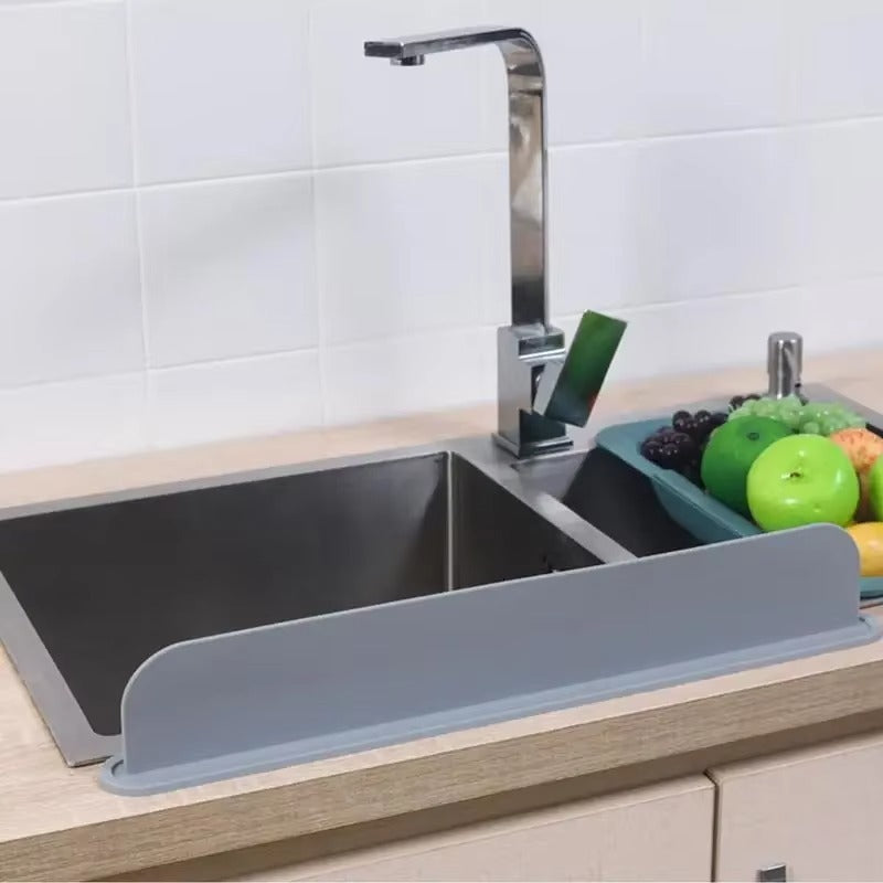 Reusable Silicone Sink Splash Guard – Waterproof Kitchen & Bathroom Sink Protector