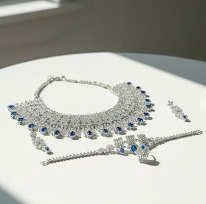 Sapphire Grace Diamond Choker Set
