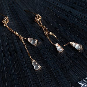 Women's Jewelry Inlaid Imitation Chalcedony Ear Studs Plated S925 Silver Imitation Jade Gourd High Ice Earrings